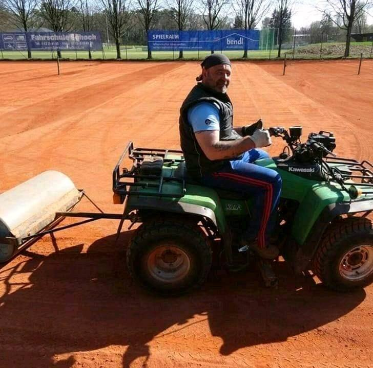 Der Chef beim Walzen!